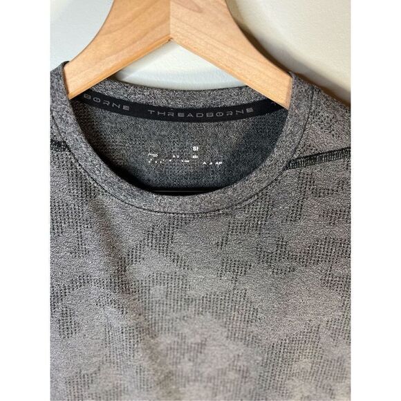 Under Armour Threadborne 3/4 sleeve Fitted Small Training Shirt Gray - Picture 2 of 7